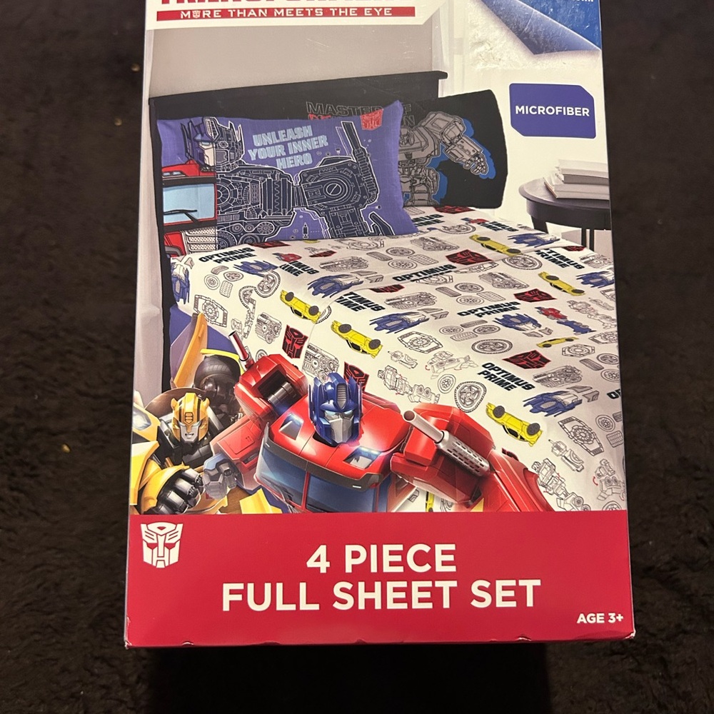 Transformers Microfiber 4-Piece Full Sheet Set‎ - Multicolor